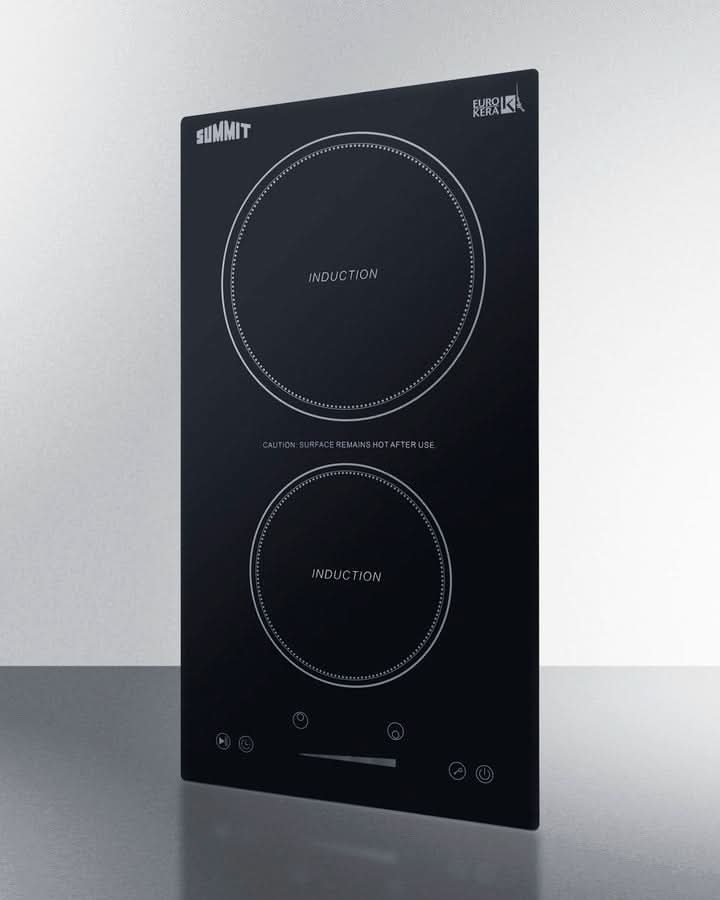 Summit - 12 Wide 115V 2-Zone Induction Cooktop, Cord Included - SINC2B115