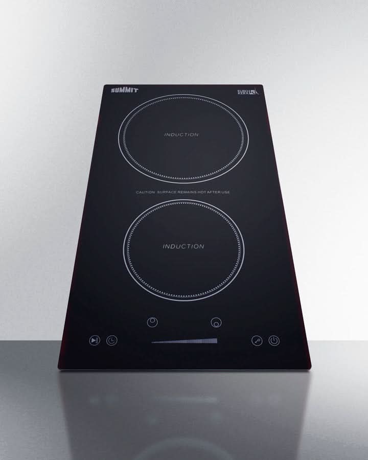 Summit - 12 Wide 115V 2-Zone Induction Cooktop, Cord Included - SINC2B115