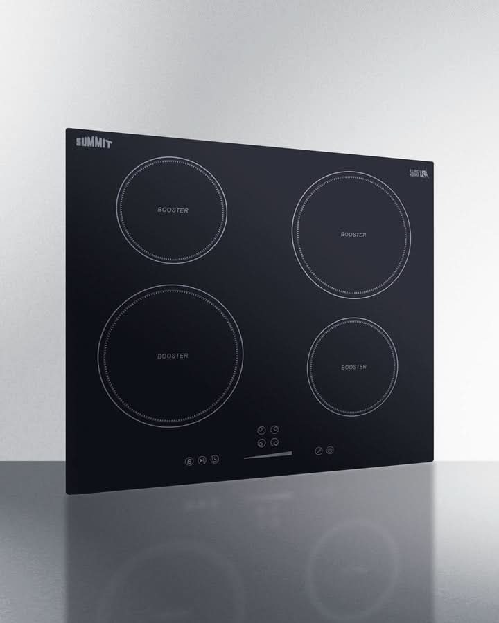 Summit - 24 Wide 208-240V 4-Zone Induction Cooktop - SINC4B241B