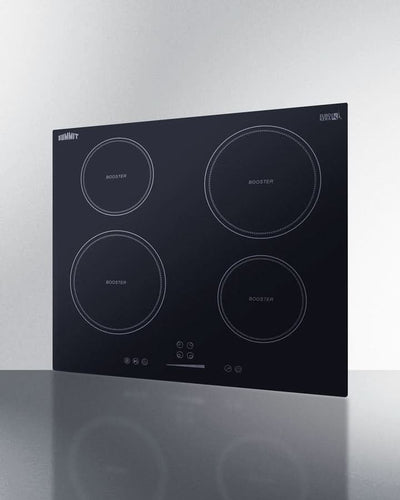 Summit - 24 Wide 208-240V 4-Zone Induction Cooktop - SINC4B241B