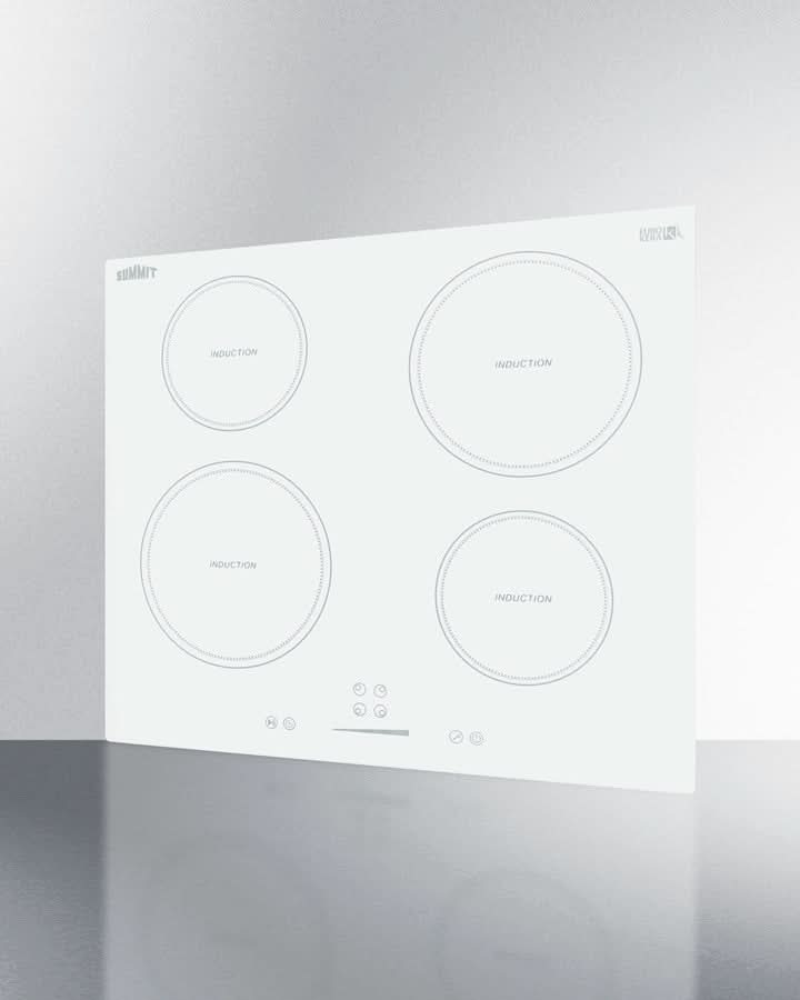 Summit - 24 Wide 208-240V 4-Zone Induction Cooktop - SINC4B242W