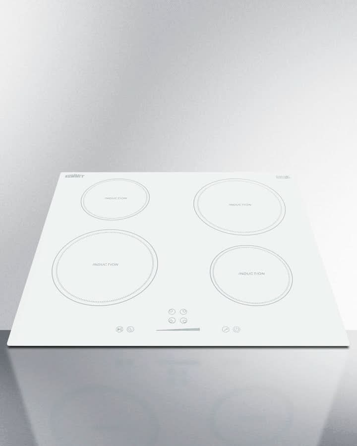 Summit - 24 Wide 208-240V 4-Zone Induction Cooktop - SINC4B242W