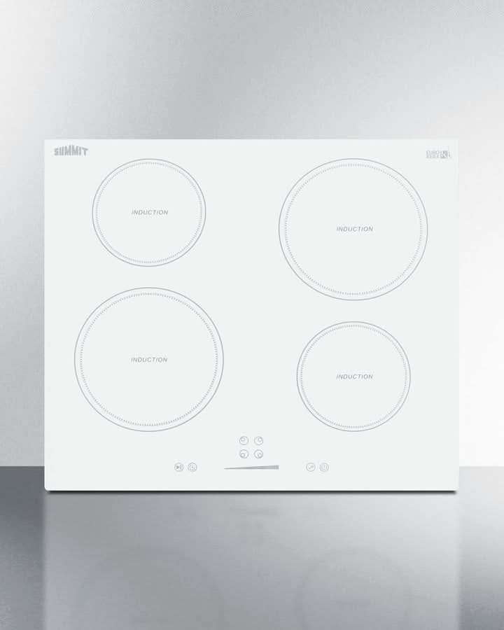 Summit - 24 Wide 208-240V 4-Zone Induction Cooktop - SINC4B242W