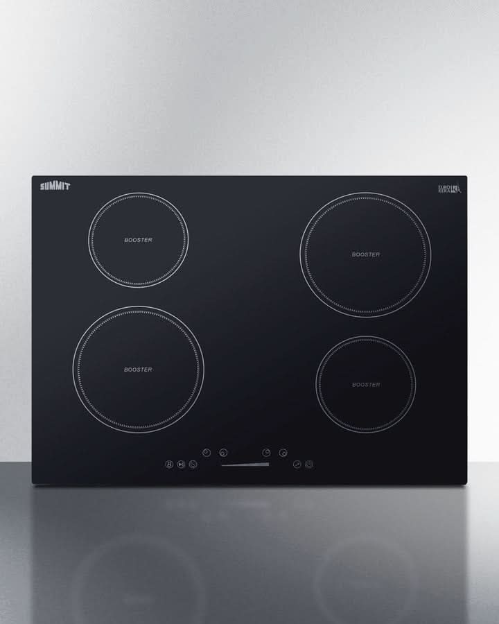 Summit - 30 Wide 208-240V 4-Zone Induction Cooktop - SINC4B301B