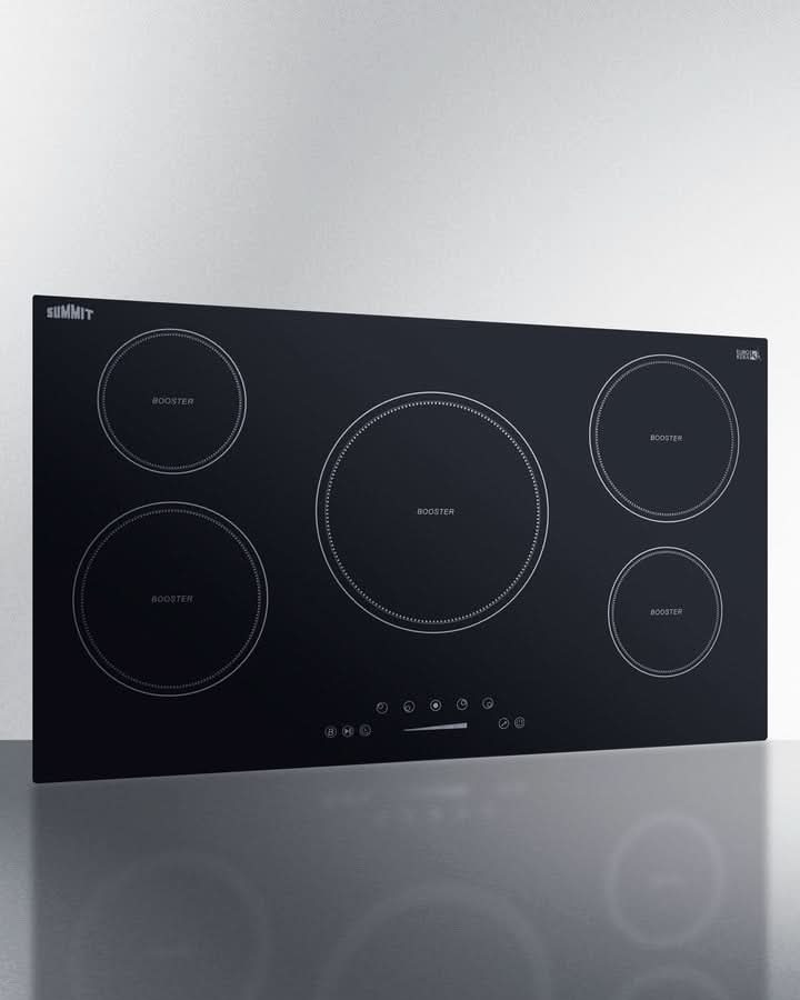Summit - 36 Wide 208-240V 5-Zone Induction Cooktop - SINC5B36B