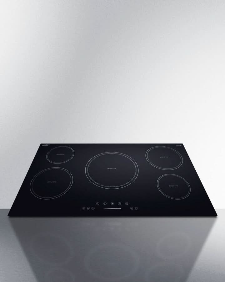 Summit - 36 Wide 208-240V 5-Zone Induction Cooktop - SINC5B36B