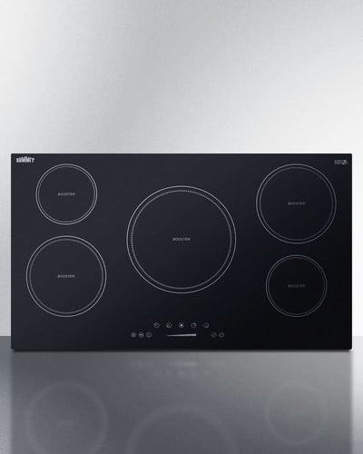 Summit - 36 Wide 208-240V 5-Zone Induction Cooktop - SINC5B36B