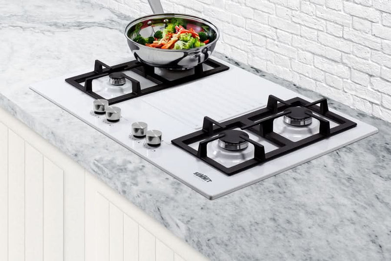 Summit - 30 Wide 4-Burner Gas Cooktop - GC431W