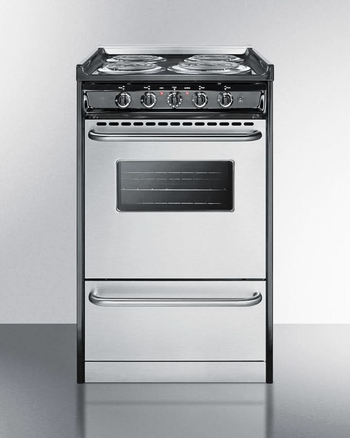 Summit - 20 Wide Electric Coil Range - TEM110BRWY