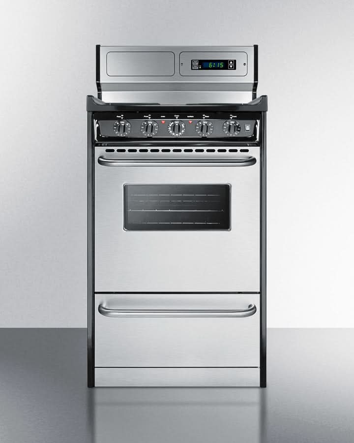 Summit - 20 Wide Electric Coil Range - TEM130BKWY