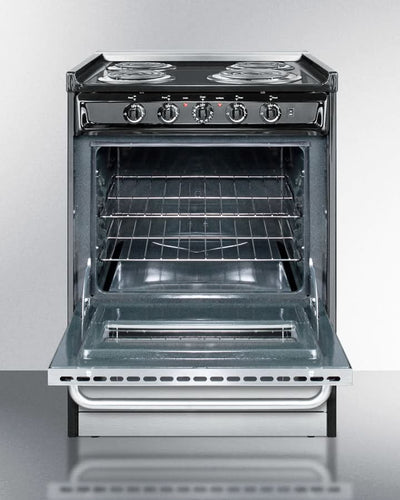 Summit - 24 Wide Electric Coil Range - TEM610BRWY