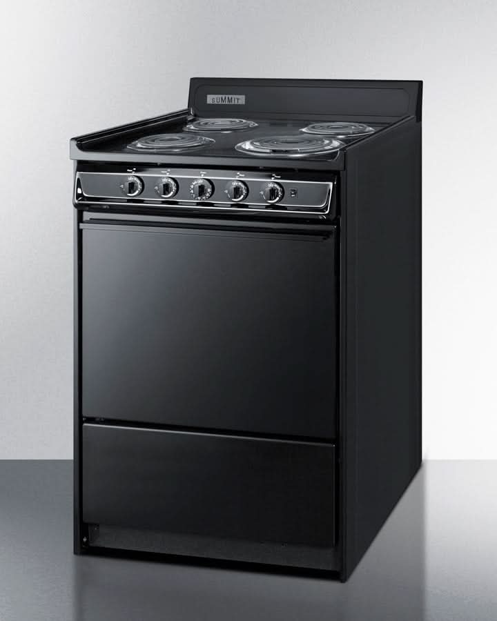 Summit - 24 Wide Electric Coil Range - TEM610C