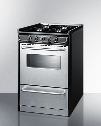 Summit - 20 Wide Gas Range, Open Burners - TNM1107BRW