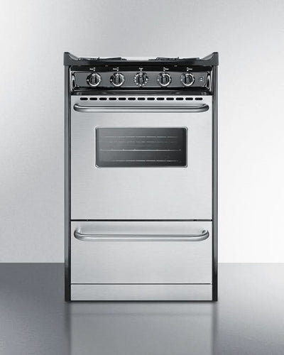 Summit - 20 Wide Gas Range, Open Burners - PRO24G