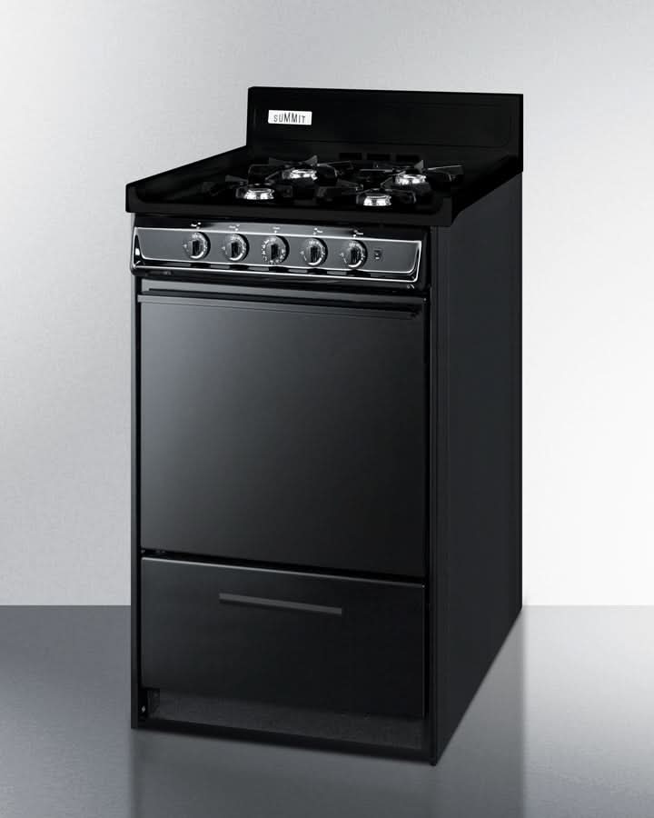 Summit - 20 Wide Gas Range, Open Burners - TNM1107C