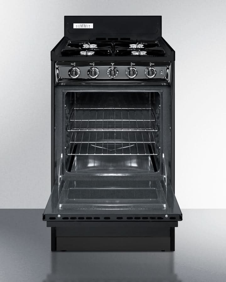 Summit - 20 Wide Gas Range, Open Burners - TNM1107C