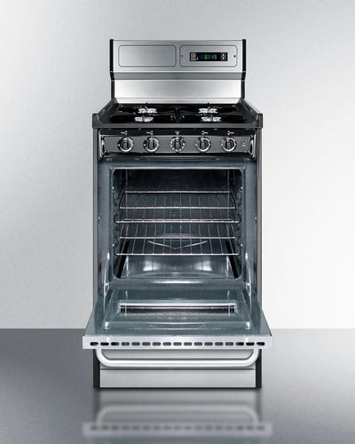 Summit - 20 Wide Gas Range, Open Burners - TNM1307BKW