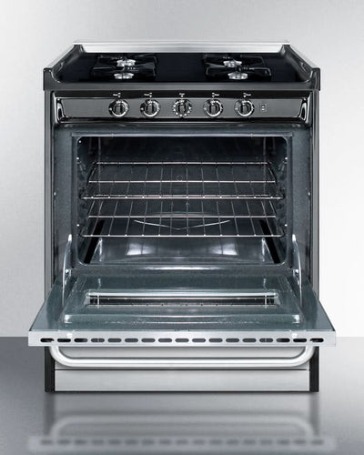 Summit - 30 Wide Gas Range, Open Burners - TNM2107BRW