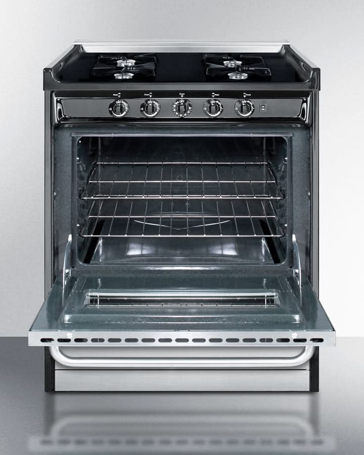 Summit - 30 Wide Gas Range, Open Burners - TNM2107BRW