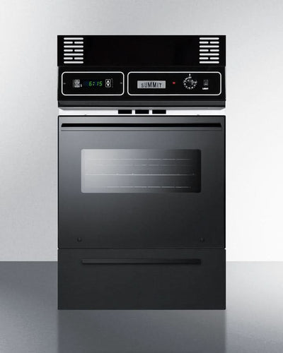 Summit 24 Wide Gas Wall Oven Black - TTM7212KW