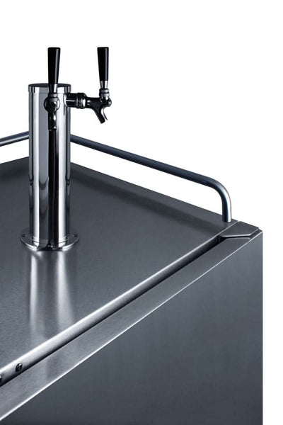 Summit - 24 Wide Built-In Wine Kegerator - SBC682WKDTWIN
