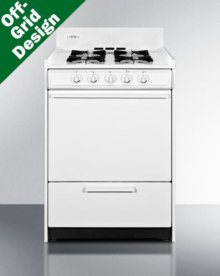 Summit - 24 Wide Propane Gas Range, Battery Start - WLM610P