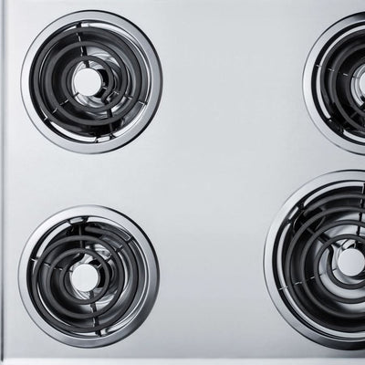 Summit - 30 Wide 230V 4-Burner Coil Cooktop - ZEL05