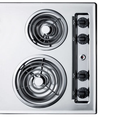 Summit - 30 Wide 230V 4-Burner Coil Cooktop - ZEL05