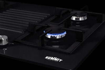 Summit - 30 Wide 4-Burner Gas Cooktop - GC432B