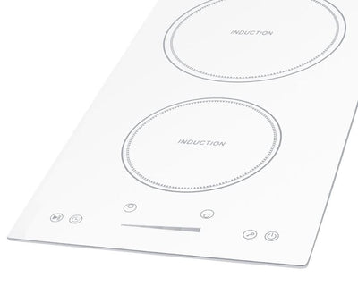 Summit - 12 Wide 208-240V 2-Zone Induction Cooktop - SINC2B231W