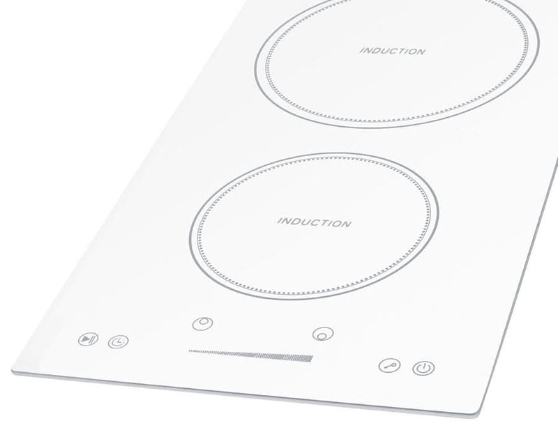 Summit - 12 Wide 208-240V 2-Zone Induction Cooktop - SINC2B231W