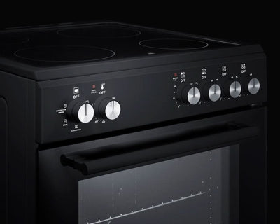 Summit - 20 Wide Electric Smooth-Top Range - REXT20BL