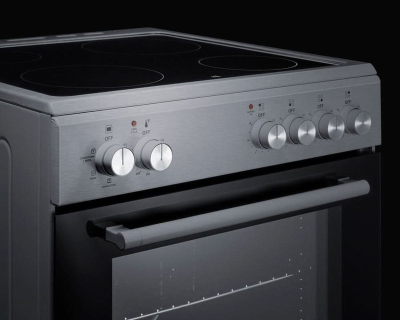 Summit - 20 Wide Electric Smooth-Top Range - REXT20SS