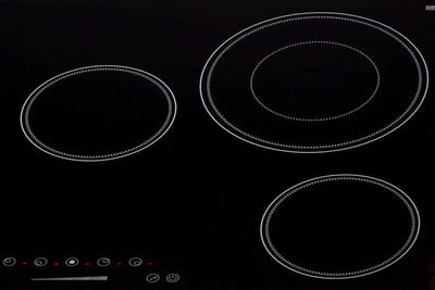 Summit - 36 Wide 208-240V 5-Burner Radiant Cooktop - CR5B36T9B
