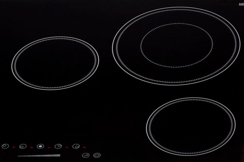 Summit - 36 Wide 208-240V 5-Burner Radiant Cooktop - CR5B36T9B