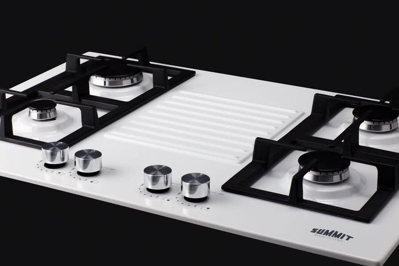 Summit - 30 Wide 4-Burner Gas Cooktop - GC431W