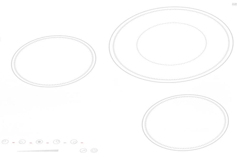 Summit - 30 Wide 208-240V 5-Burner Radiant Cooktop - CR5B30T8W