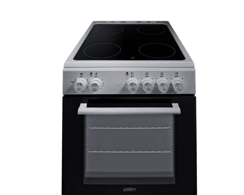 Summit - 20 Wide Electric Smooth-Top Range - REXT20SS