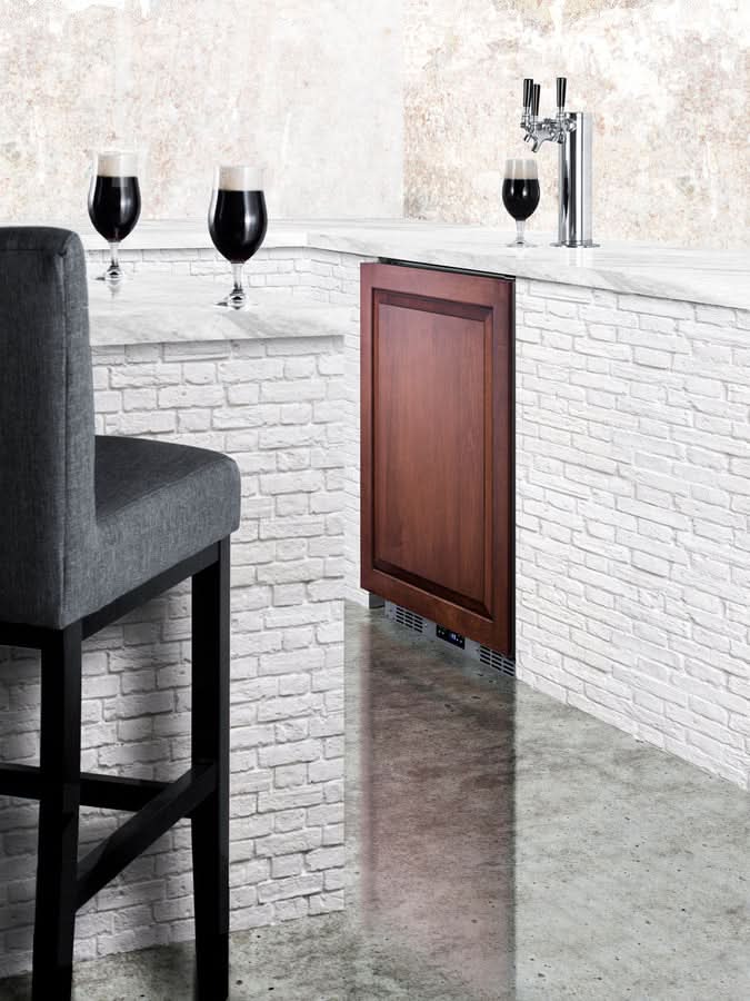 Summit - 24 Wide Built-In Kegerator (Panel Not Included) - SBC682PNRTRIPLE