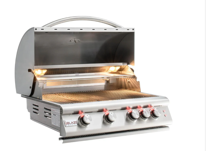 Blaze Stainless Steel Island with Blaze Premium LTE in Natural Gas - BLZ-4LTE2-NG + BLZ-SS-ISLAND