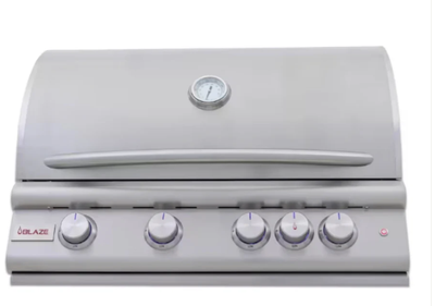 Blaze Stainless Steel Island with Blaze Premium LTE+ in Liquid Propane Gas - BLZ-4LTE3-LP + BLZ-SS-ISLAND