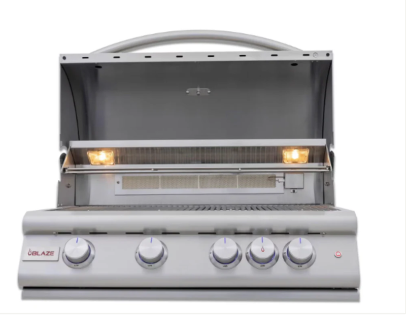 Blaze Stainless Steel Island with Blaze Premium LTE+ in Liquid Propane Gas - BLZ-4LTE3-LP + BLZ-SS-ISLAND