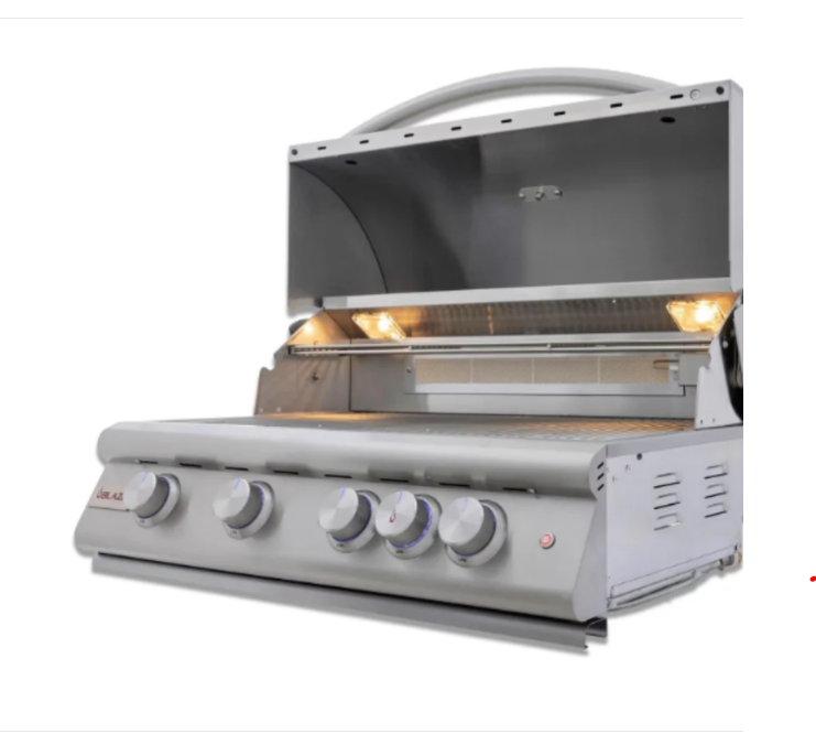 Blaze Stainless Steel Island with Blaze Premium LTE+ in Liquid Propane Gas - BLZ-4LTE3-LP + BLZ-SS-ISLAND