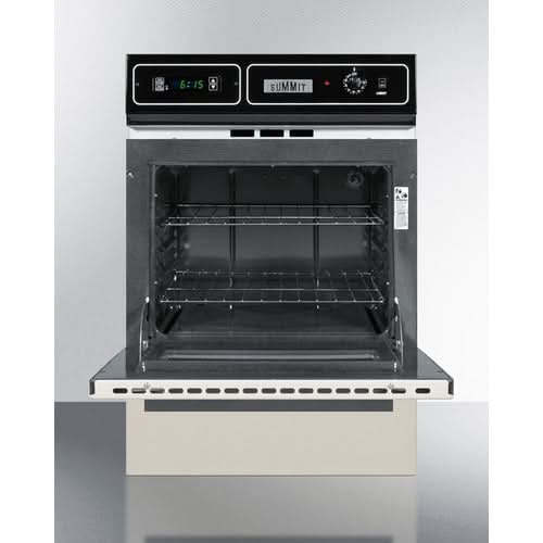 Summit 24 Wide Gas Wall Oven Bisque - STM7212KW