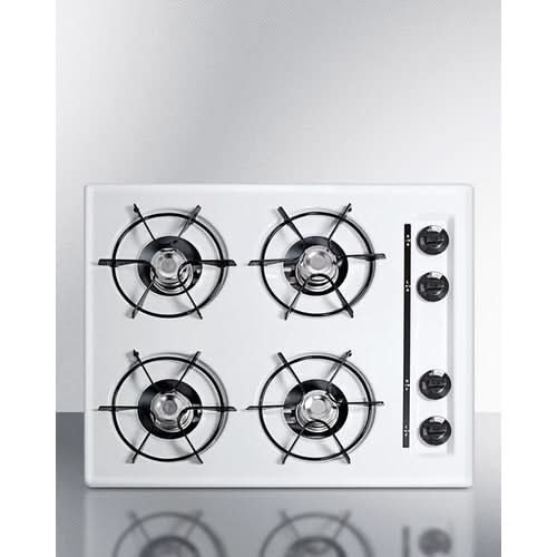 Summit - 24 Wide 4-Burner Gas Cooktop - WNL033
