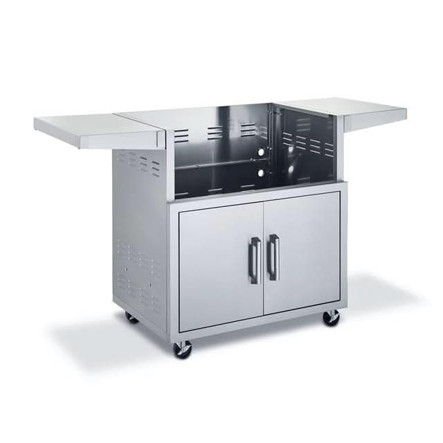 Broilmaster 32" SS Cart with 2 Doors & Side Shelves - BSACT32