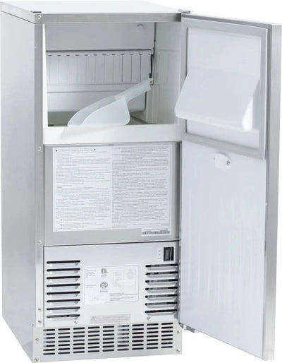 Bull Outdoor Rated Commercial Ice Maker 15" Stainless Steel, 62lbs - 13200