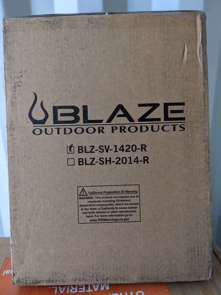 Blaze Outdoor Products 18-Inch Stainless Steel Single Access Door, Vertical (Open Box) - BLZ-SV-1420-R-SC-OB