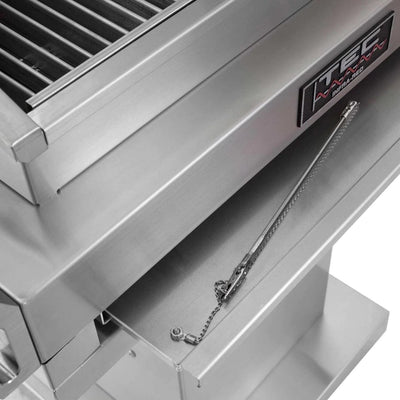 TEC G-Sport FR - 30-Inch 1-Burner Freestanding Infrared Grill - Natural Gas on Stainless Pedestal - GSRNTFR + GSPED