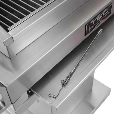 TEC G-Sport FR - 30-Inch 1-Burner Freestanding Infrared Grill - Liquid Propane Gas on Stainless Pedestal - GSRLPFR + GSPED